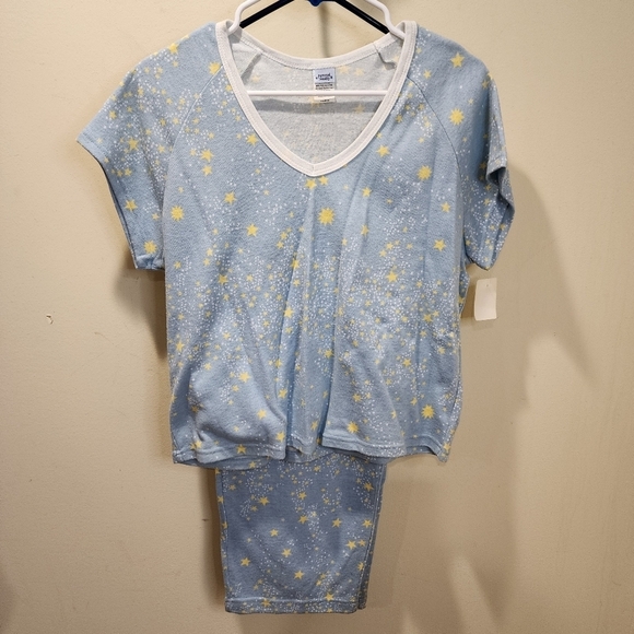 Personal Identity SKY blue and yellow stars 2 pieces pajama set size XLarge NWT - Picture 9 of 11